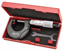 T444.1XRL-1 Starrett 0-1* Outside Micrometer, Carbide, RS, LN